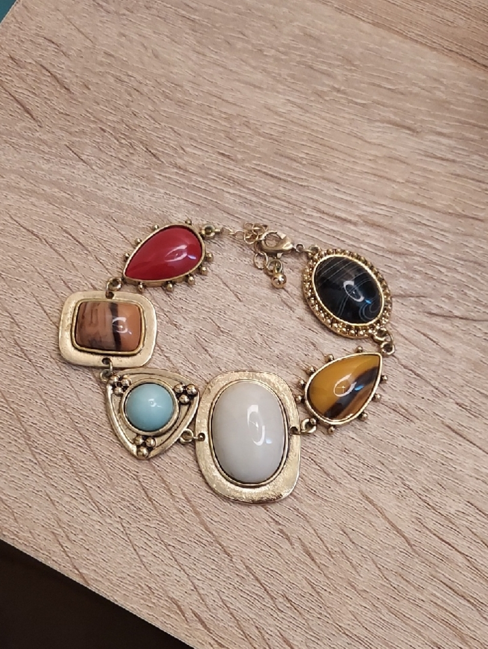 Faux Gemstone Bracelet